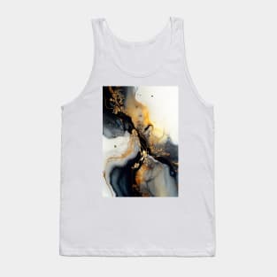 Splashed Lakes - Abstract Alcohol Ink Resin Art Tank Top